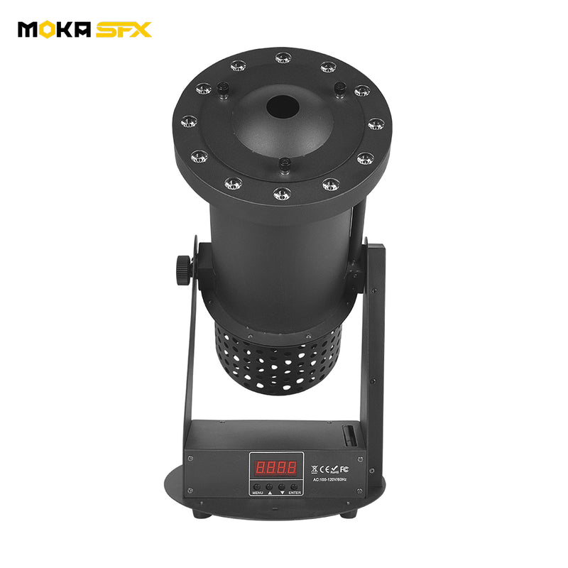 MOKA SFX MK-CN06A 12x3W RGB 3IN1 LED DMX/Remote Control Stage Confetti Blower Machine