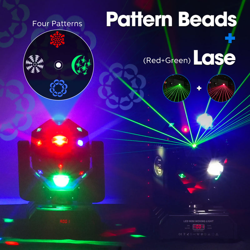 MOKA SFX 24x3w Rgbw 4in1 LED Laser Moving Head Light Professional Stage Beam Strobe Soccer Dmx Dj Disco Party Ball