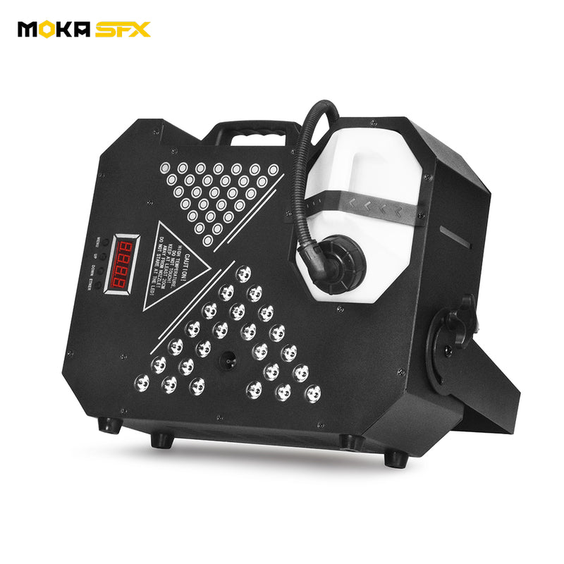 MOKA SFX MK-F01 1500w Powerful Smoke Machine 24*3W  Rgb Led Fogger Machine