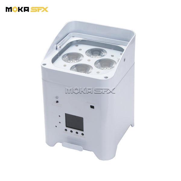 MOKA SFX P01 4*18W RGBWA+UV Inalámbrico DMX Recargable Luz LED Par