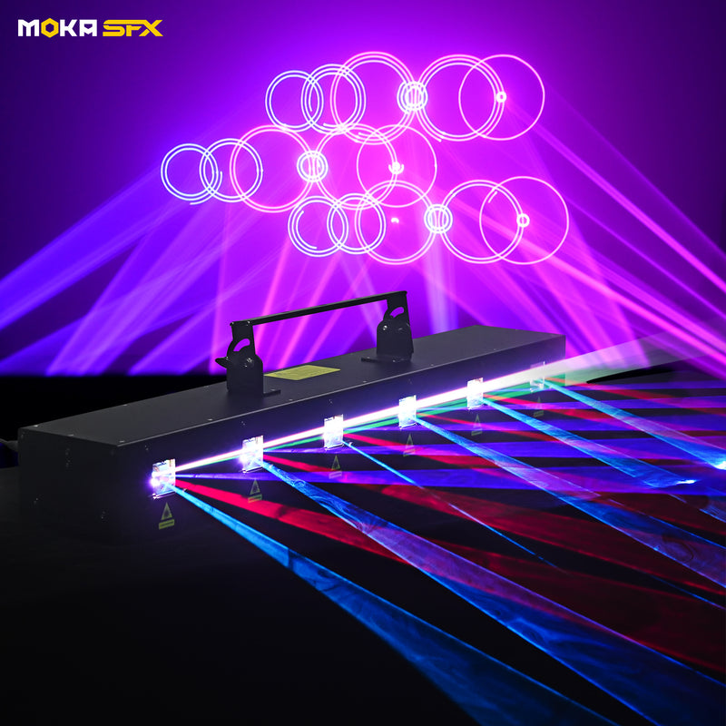 MOKA SFX MK-LS09 6 Eye Full Color Animation Laser Lights