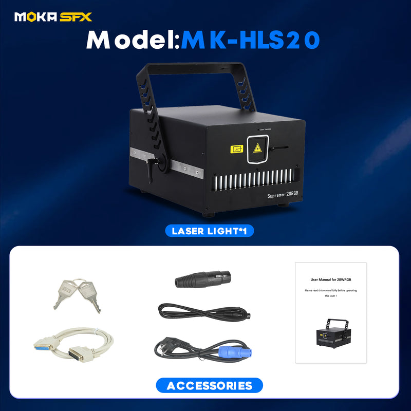 MOKA SFX MK-HLS20 Full-color Animated Laser 20W