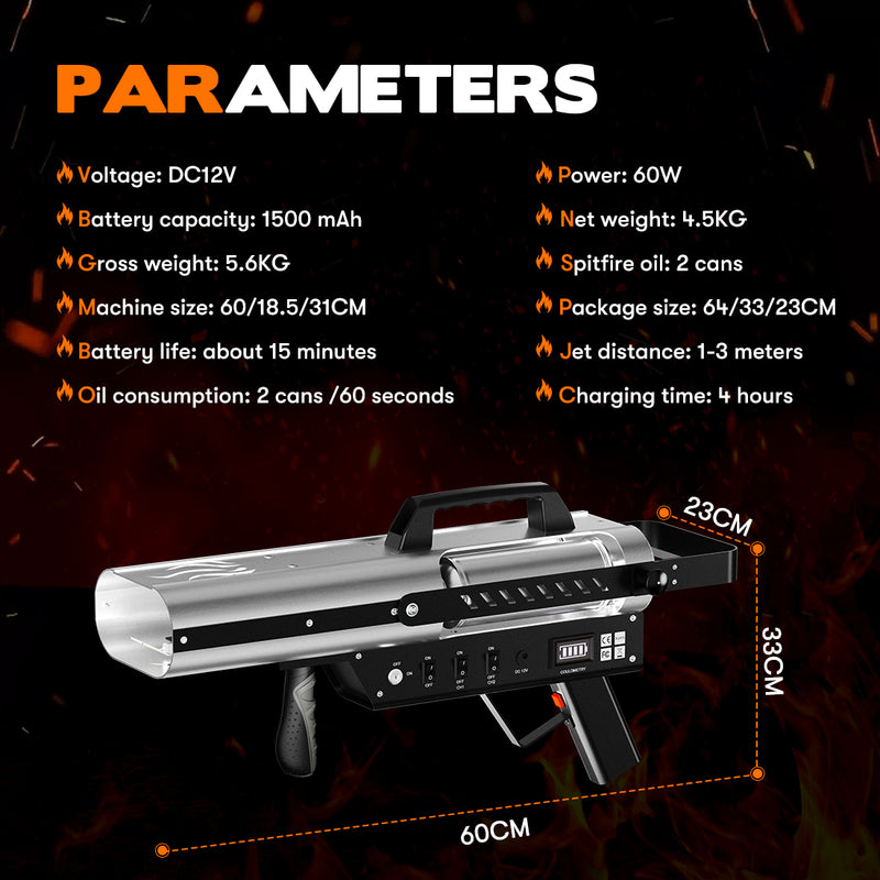 MOKA SFX F-100 New Fire gun for event 1-3 meters