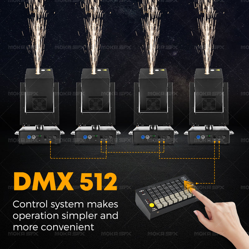 MOKA SFX MK-E16 DMX Control Moving Head Cold Spark Machine