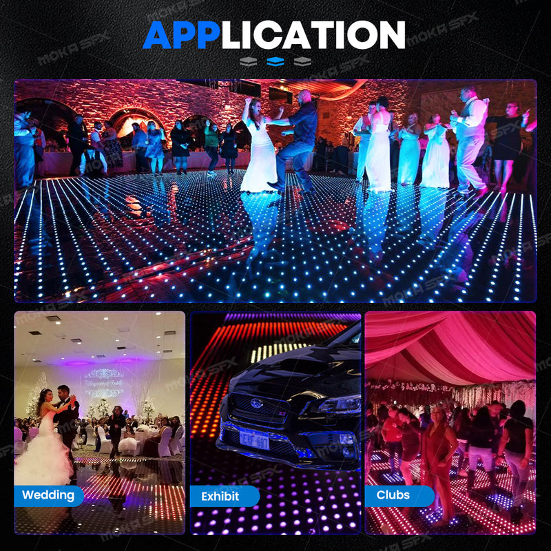 MOKA SFX MK-LD04C 144 (12*12) Pixel Digital Interactive Wired LED Dance Floor