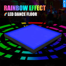 MOKA SFX MK-LD02 Rainbow Magnetic Interactive LED Dance Floor with Flight Case