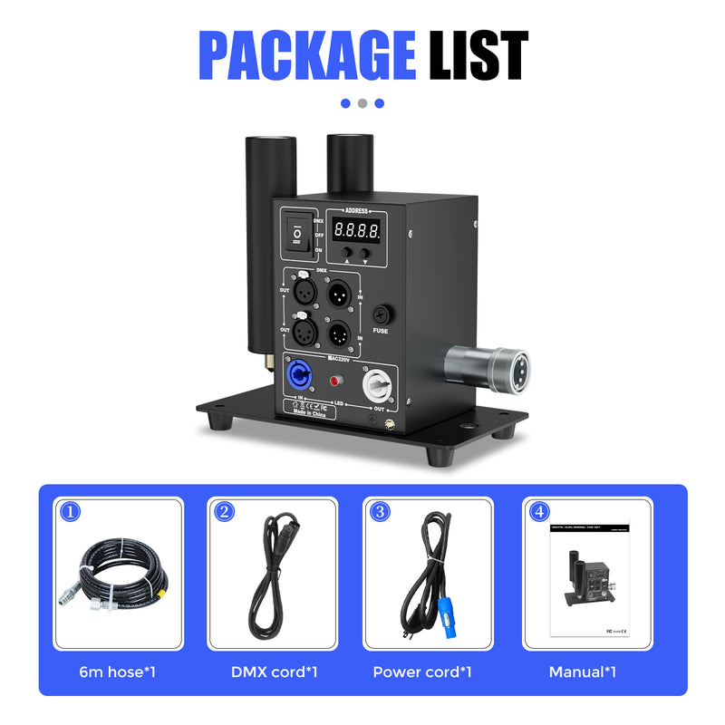 MOKA SFX MK-C10A Double Nozzle DMX512 Control Digital CO2 Jet Machine