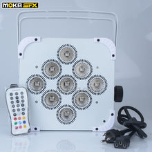 MOKA SFX P03 Batería Led Blanca Inalámbrica 9*18w Rgbwa+uv 6 en 1 Led