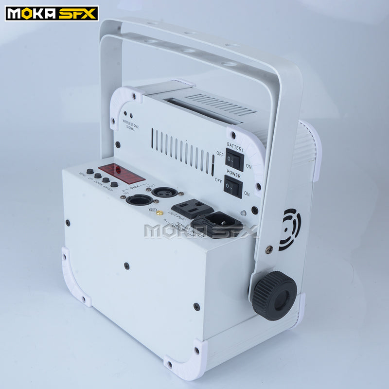 MOKA SFX P-03 Battery Wireless 9*18w RGBWA+UV 6 IN 1 White LED Par Cans