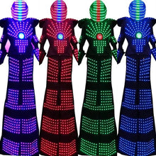 Cosplay LED Light Cool Men's Party Protagonist Casco Robot Disfraz