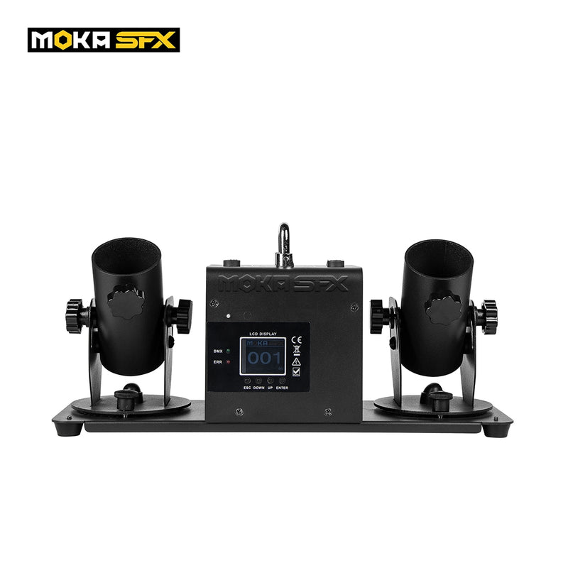 MOKA SFX MK-CN03A 2 Head DMX512 / Remote Battery Confetti Cannon