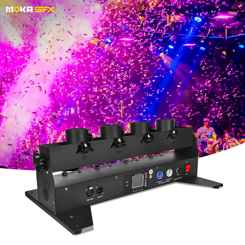 MOKA SFX MK-CN04 4-Head Confetti Launcher Machine