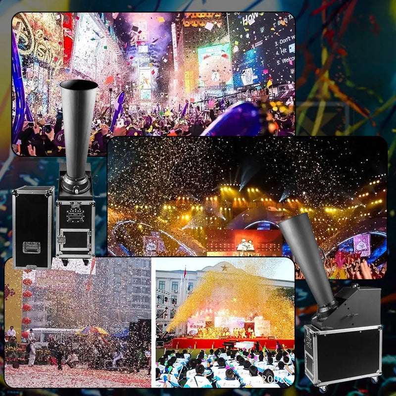 MOKA SFX MK-CN05A CO2 Confetti Blaster DMX Control Powerful Confetti Machine MOKA SFX