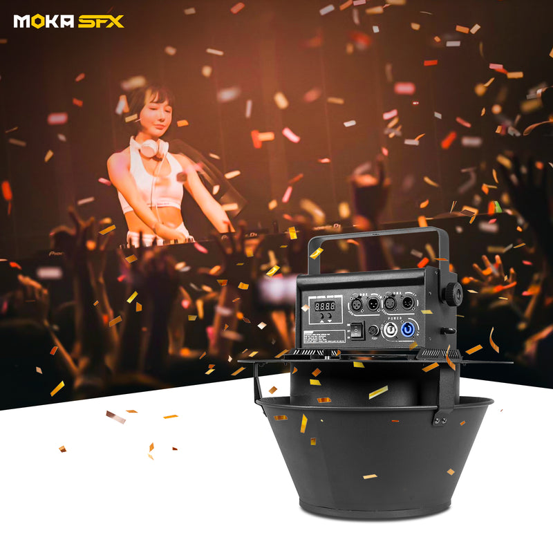 MOKA SFX MK-CN08 DMX/Remote Control Hanging Swirl Confetti Machine