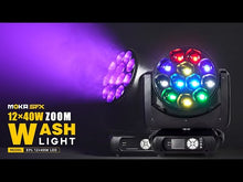 MOKA SFX EPL 12*40W RGBW 4in1 LED Zoom Luz de lavado con cabezal móvil