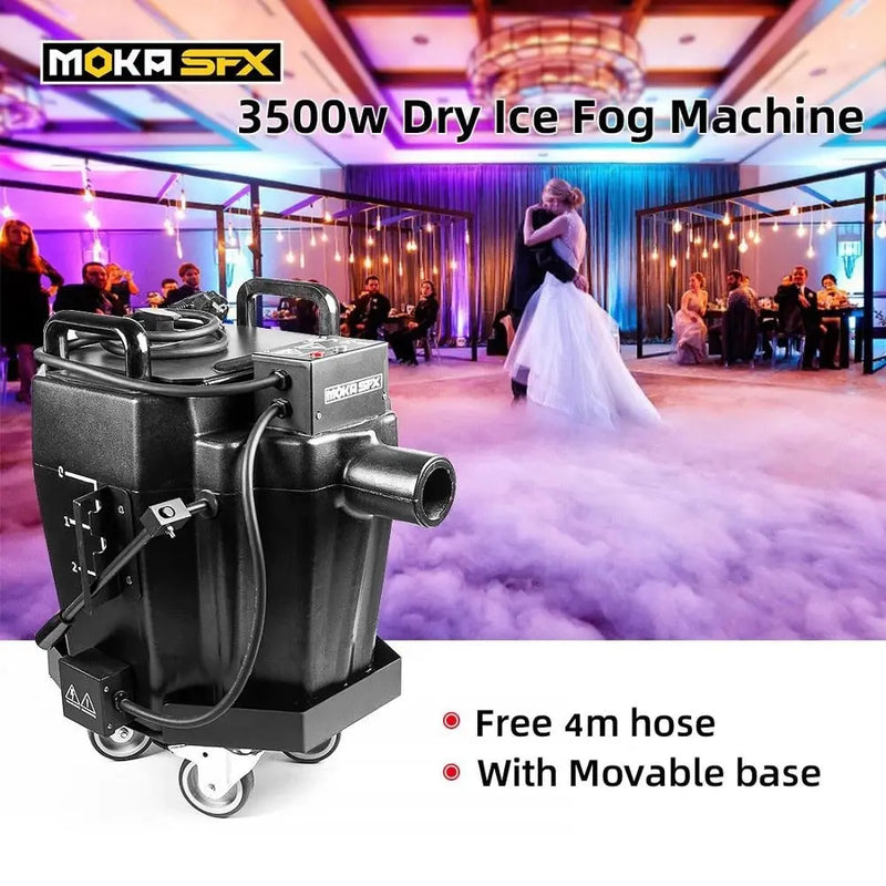 Dry Ice Fog Machine 3500W Stage Effect Dry Ice Machine Low Lying Smoke  Machine for Dj