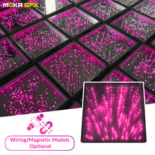 MOKA SFX MK-LD01A 3D LED Dance Floor with Wire/Magnet Mirror Starry Sky RGB Dance Floor LED with Flight Case