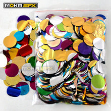 MOKA SFX Colorful Round metallic confetti For Birthday Parties and Weddings