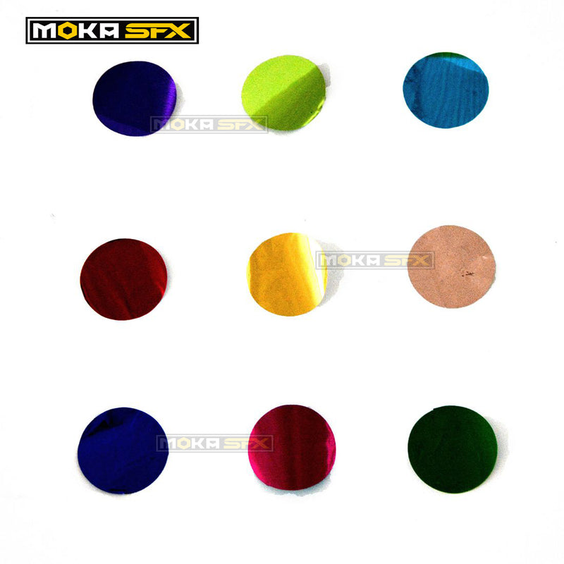 Confeti metálico redondo colorido MOKA SFX para fiestas de cumpleaños y bodas